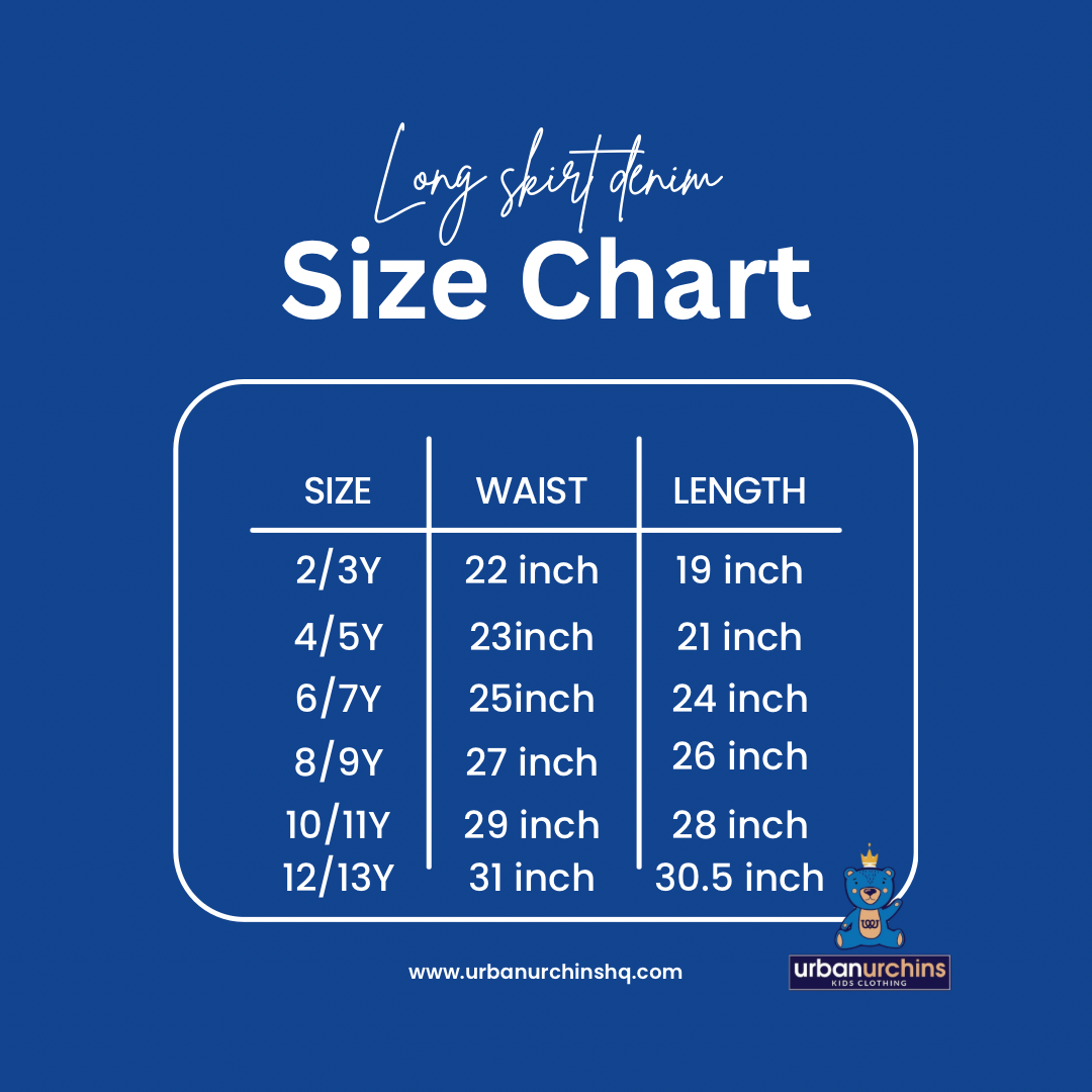 Long denim skirt (2-12y) - Image 2